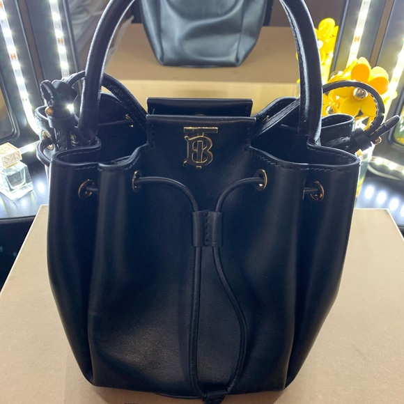 Burberry Monogram motif leather bucket bag - Picture 13 of 14